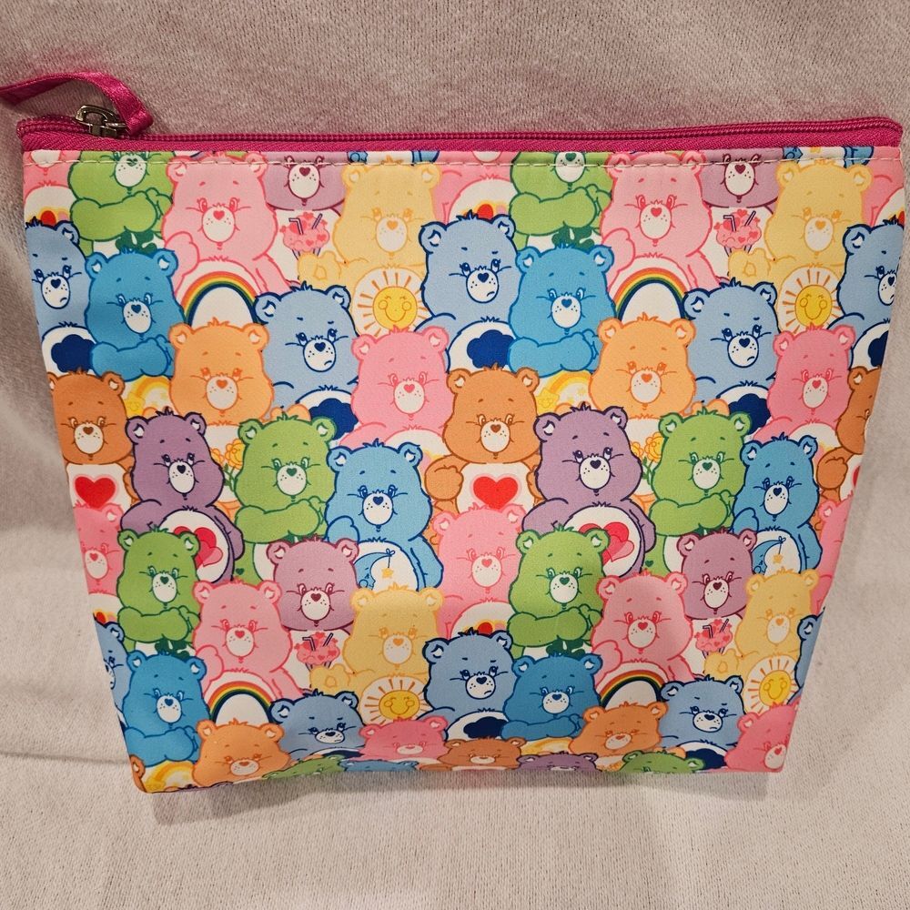 Colorful Carebear Bear Comestic Bag Pouch